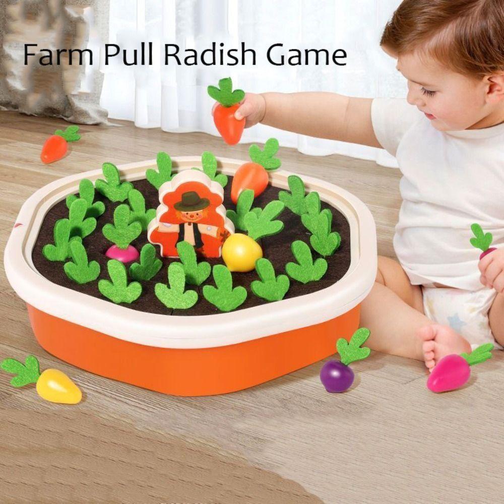 Toys Parent-child Interaction Toys Vegetable Memory Game Farm Pull Radish Game Pulling Radish toys