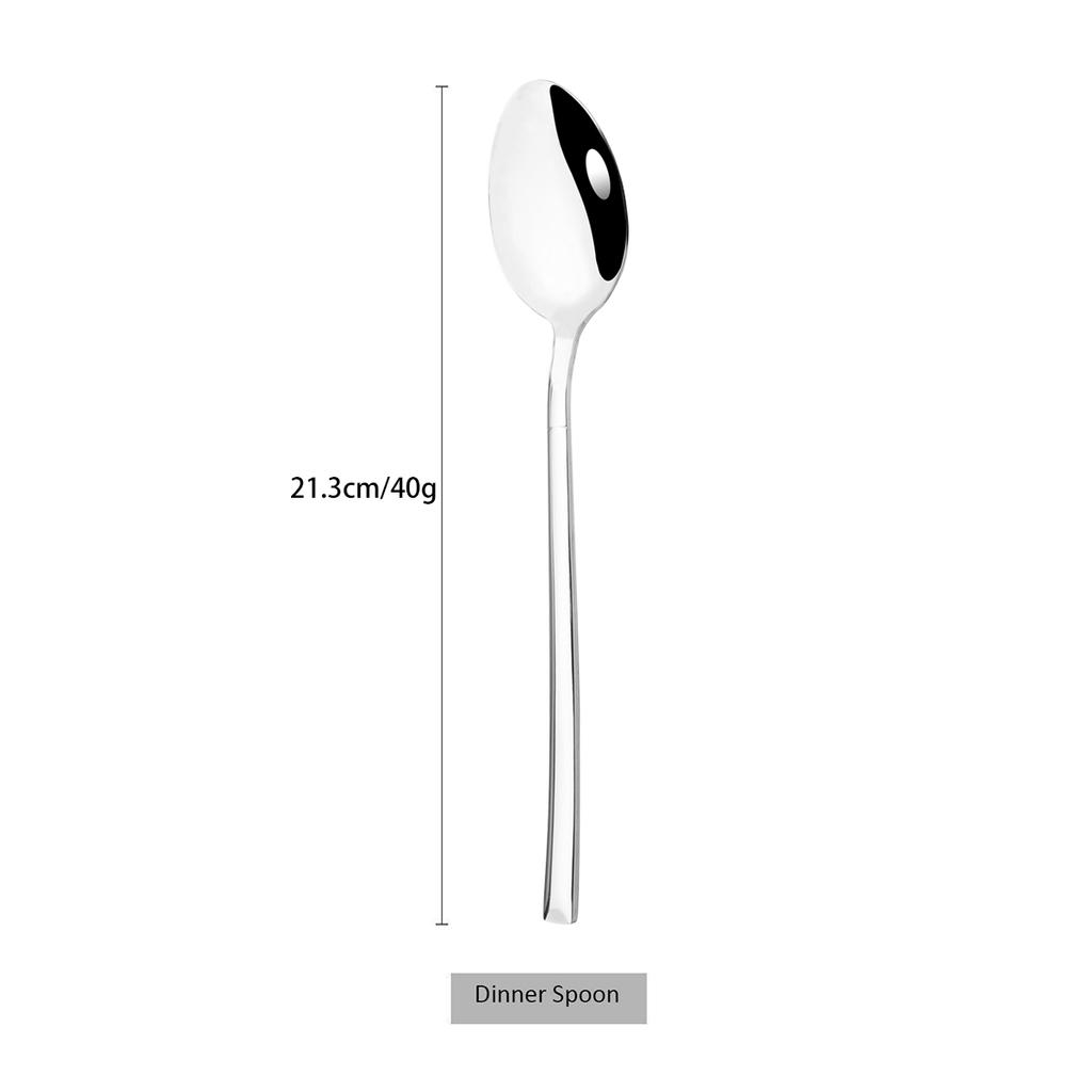 Stainless Steel Cutlery Set Mirror Black Dinnerware Set Knife Dessert Fork Coffee Tea Spoon Tableware Western Kitchen Flatware
