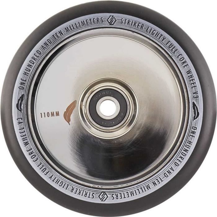 Roue Trottinette - STRIKER - Lighty Full Core V3 - Noir - 110mm - Chrome