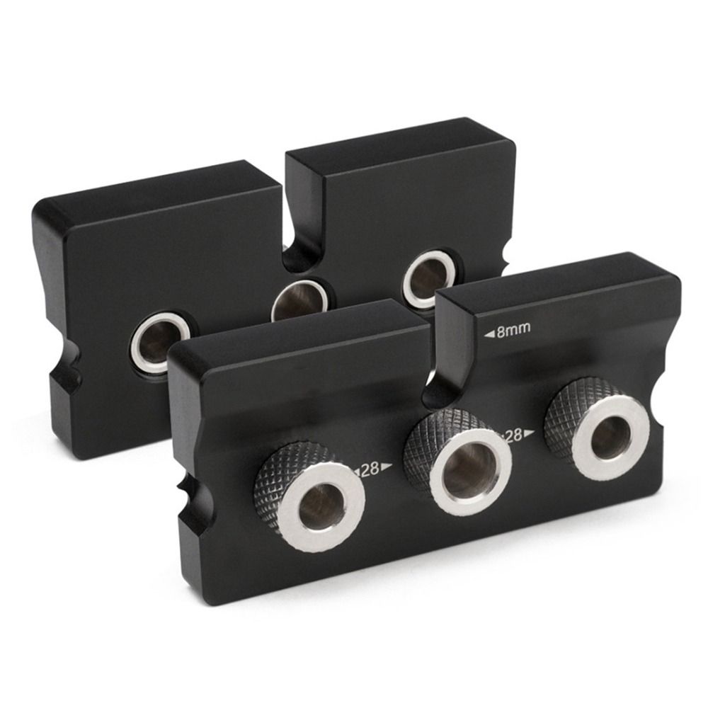 Aluminum Alloy Woodworking Pocket Hole Jig 3 in 1 Drilling Guide Locator Adjustable Woodworking