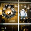 Adesivi murali elettrostatici a forma di fiocco di neve, per finestre, camerette dei bambini, decorazioni natalizie per la casa, carta da parati di Capodanno