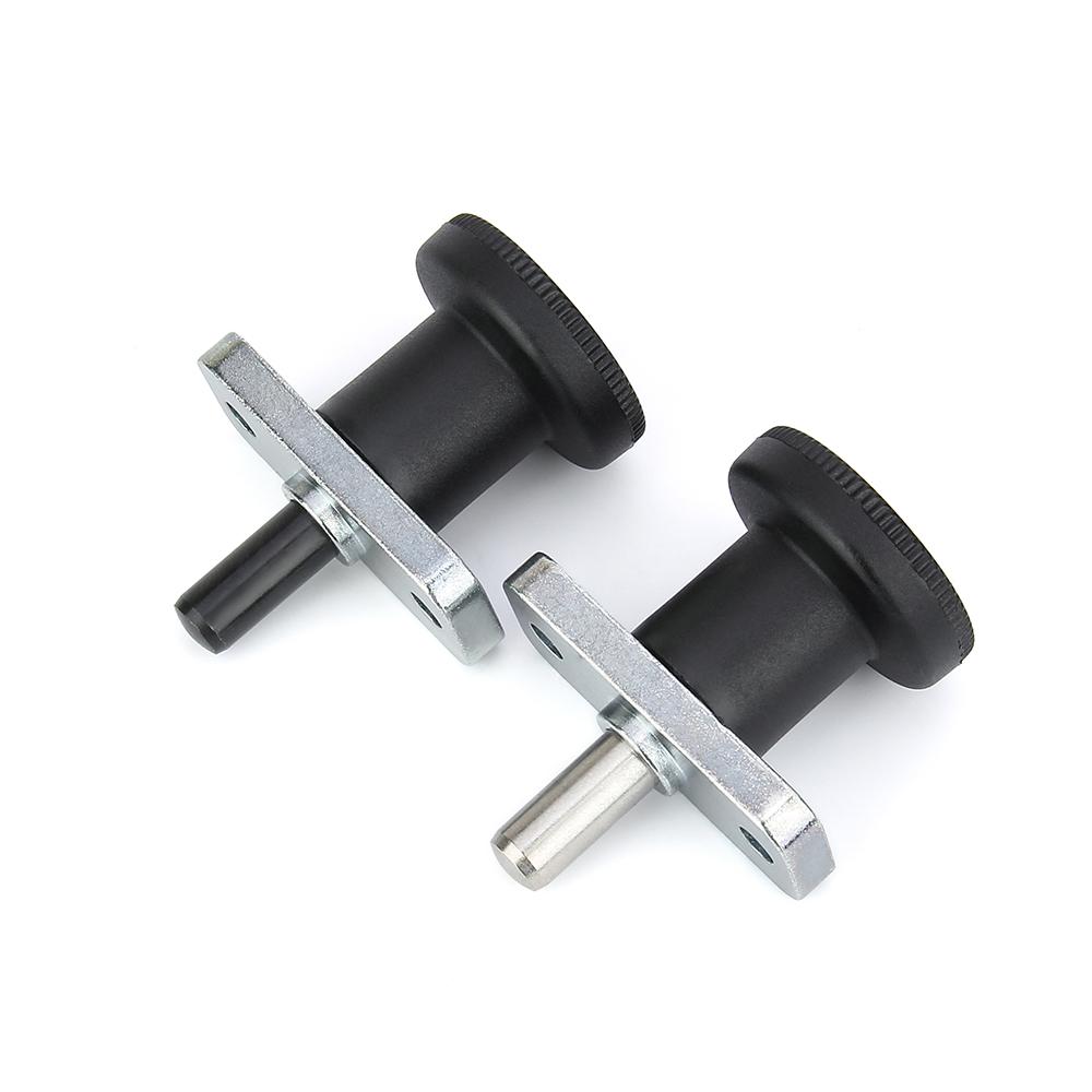 3 Colors Plastic Knob Steel Pin Plate Mount Lock-Out Hand Retractable Spring Plungers Indexing Plungers With Steel Plunger Pin