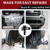 M6x1.0 Automotive Body Bolts/Screws & U-Nut Clips, Universal Engine Splash Shield, Fender Liner,Bumper, Fasteners Kit