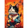 Japanese-style Cat Wall Decorations, Fun Cat Canvas Posters, Anime Wall Decorations, Cute Artwork, Tokyo Kitty Retro Posters