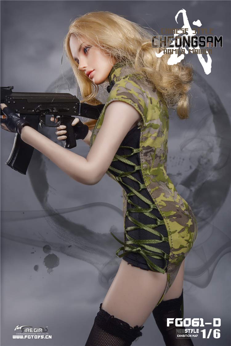 

Figure Girl Toys Sexy Beauty Chinese Dress Fighter Fighter Clothing Set D Body and Weapon not [TOYBARJAPAN] 1/6 Accessories/Fire FG061-D (Head,