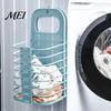 Foldable Hanging Hamper Laundry Basket, Breathable Hollow Design, Wall Mounted Portable Dirty Clothes Bag Space Saving Organizer, for Bathroom