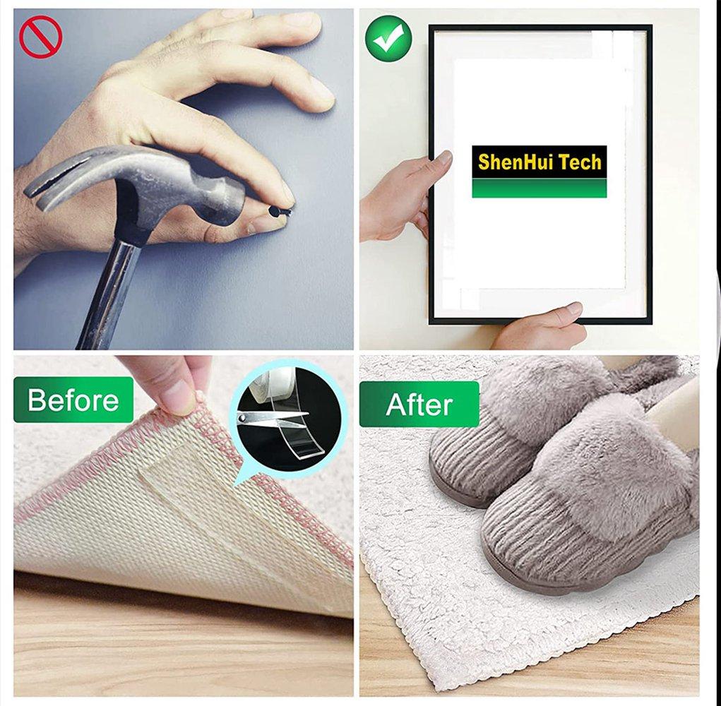 Wiederverwendbarer Wandaufkleber, doppelseitiges Klebeband, wasserdicht, Nano-Selbstklebeband, Aufkleber für Badezimmer, Küchenzubehör, Klebeband, 1 m/3 m/5 m