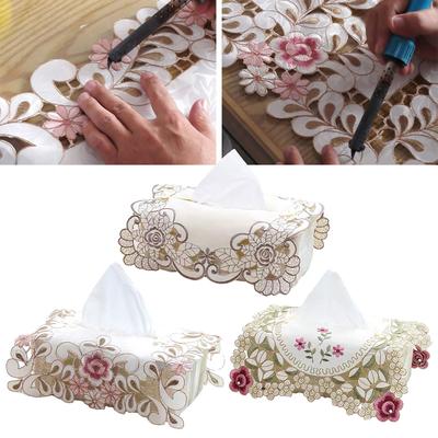 Protect Your Tissues In Style with This Vintage Lace Fabric Tissue Box Cover