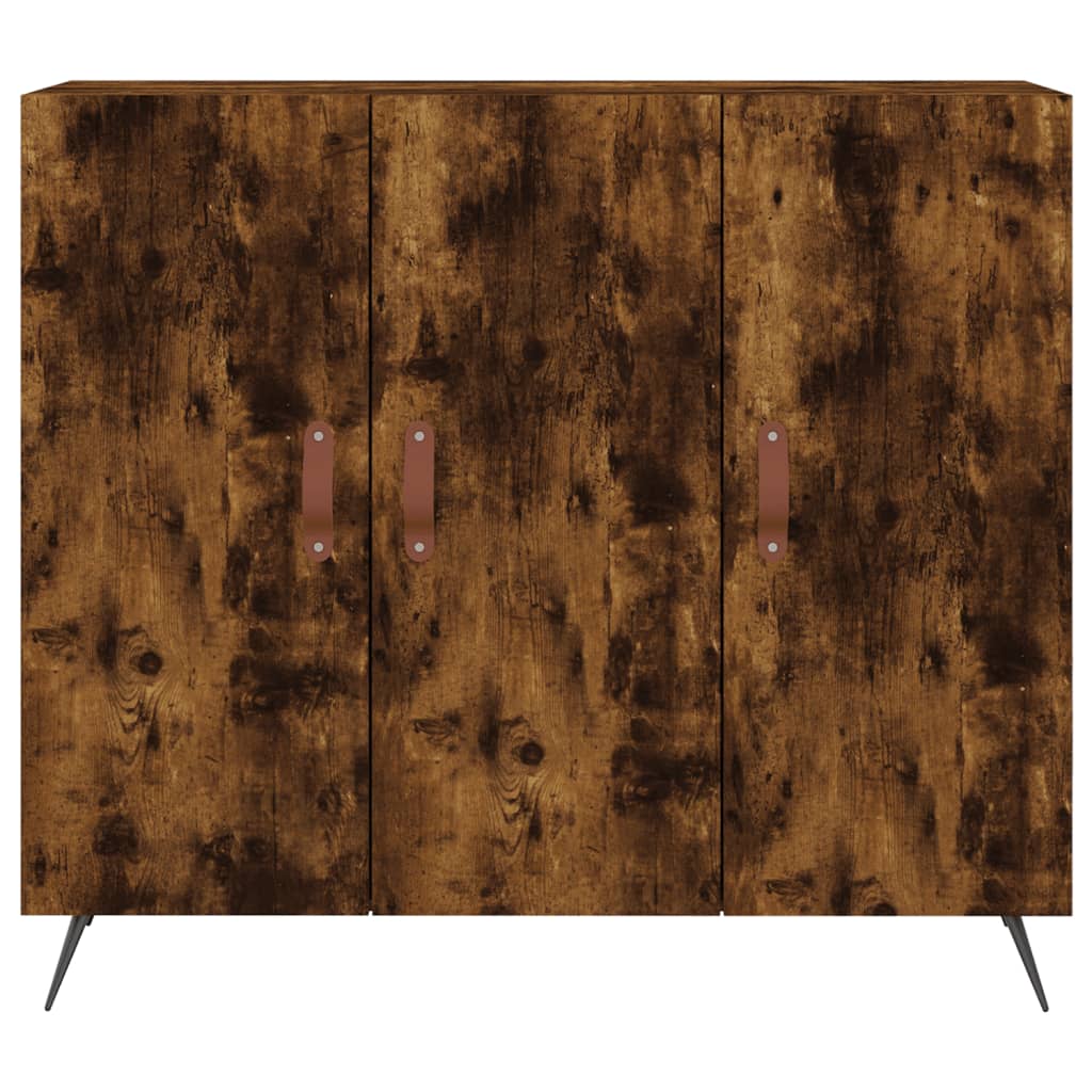 Vidaxl Szafka, Przydymiony Dąb, 90X34X80 Cm, Materiał Drewnopochodny