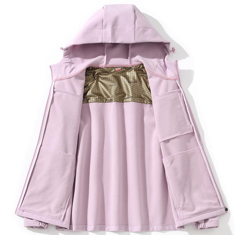 Women's Fleece Jacket Winter Warm Waterproof Windproof Hiking Camping Outdoor Thermal Coat