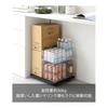 Yamazaki Jitsugyo Printer Rack with Casters Black Approx. W46 x D35 x H5.5cm Tower A4 Printer Storage Dolly with Handle 2023