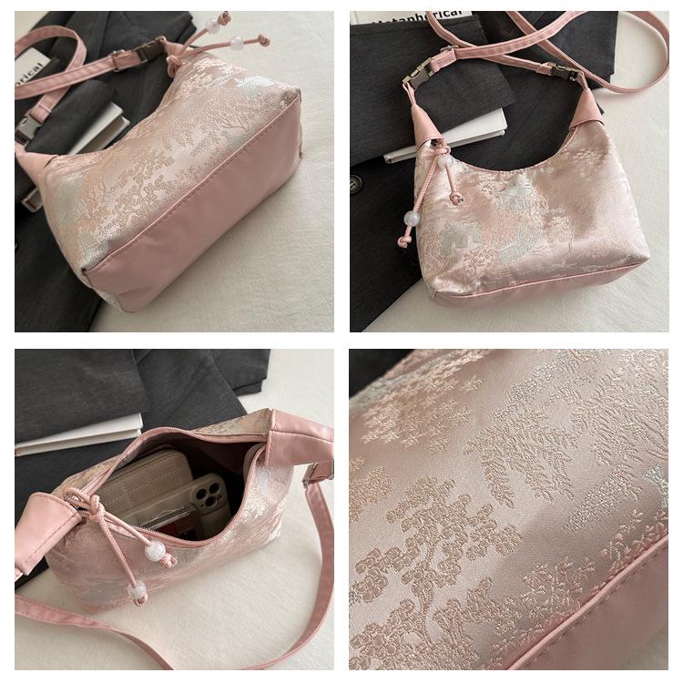 2024 Women's New Chinese Style Fashion Crossbody Handbag - Lightweight, Simple, Large Capacity