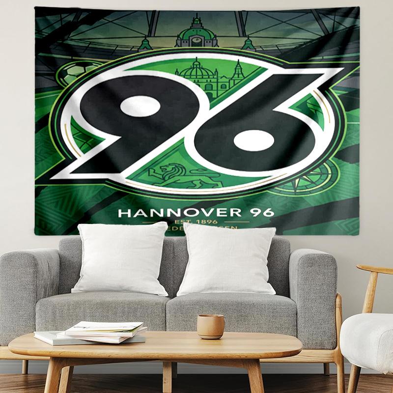 Hannover 96 Football Print Tapestry, Lightweight Wall Hanging, for Bedroom, Dorm, Living Room, Home Art Decor, Birthday Christmas Gift for Friends