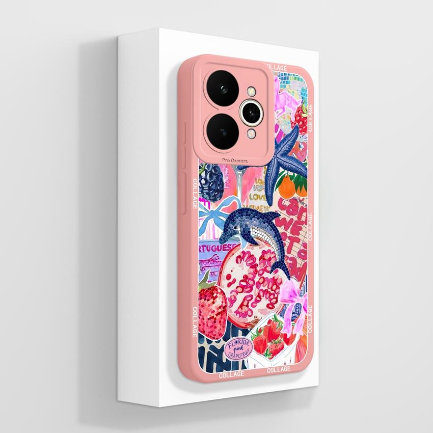 For Oppo Realme 15 16 11 10 Pro 15T 15X 11X Phone Case Pretty Crystal Butterfly Patterns Fashion Shell Smooth Liquid Silicone Premium Protective Cover