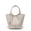 [New] High-quality First-layer Cowhide Niche Vegetable Basket Handbag Female, Genuine Leather Large-capacity High-end Bucket Bag
