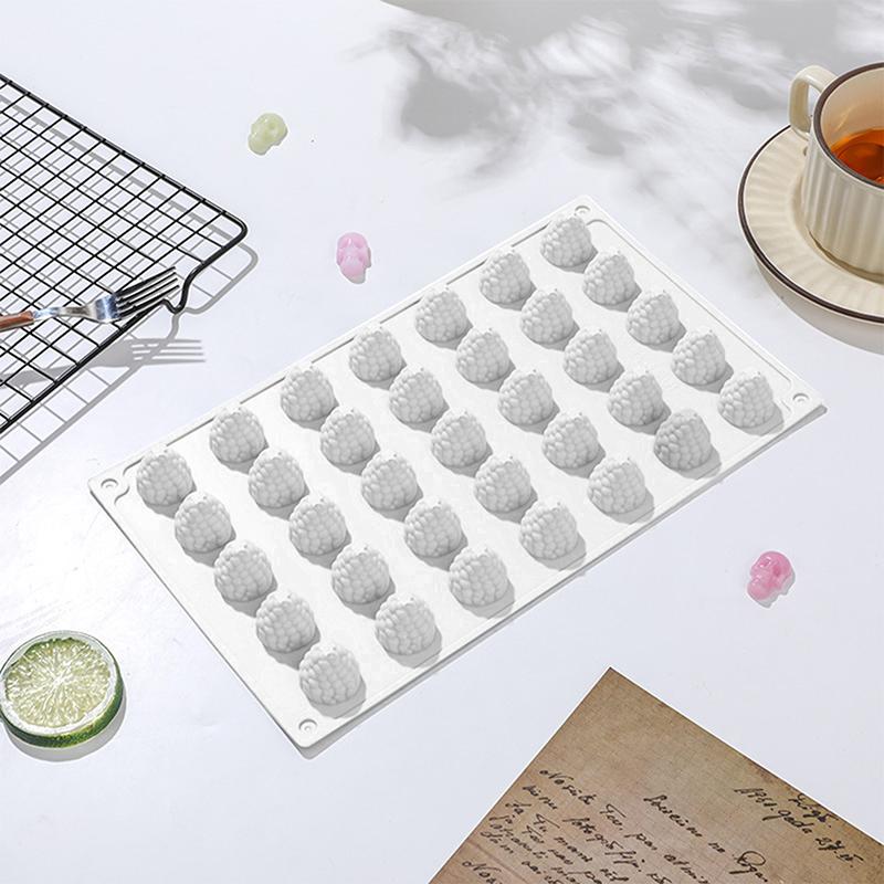 3D Raspberry Fruit Ice Cream Silicone Mold Diy Pudding Chocolate Mousse Mould Dessert Cake Decoration Tool Pastry Baking Pan