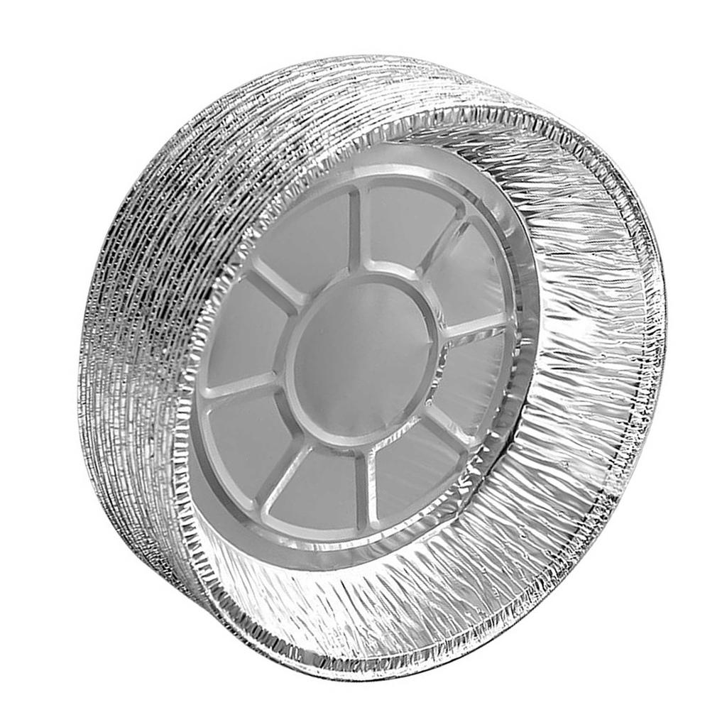 50 Stück 7 Zoll Einweg-Aluminiumfolien-Teller Runde Zinnfolien-Kuchenformen für Heißluftfritteusen Backen Kochen Lagerung Braten