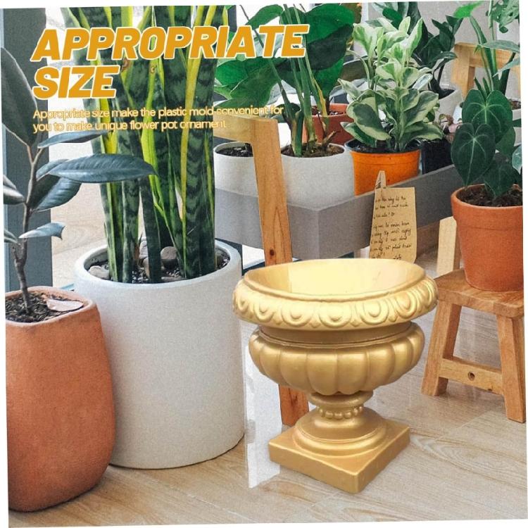 Plastic Planter Molds Decorations for Garden Concrete Flower Pots Molds Outdoor