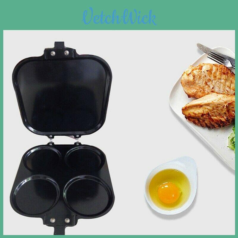 Four Hole Pancake Maker Nonstick Pan- Durable Kitchen Tools For Easy Breakfast Preparation