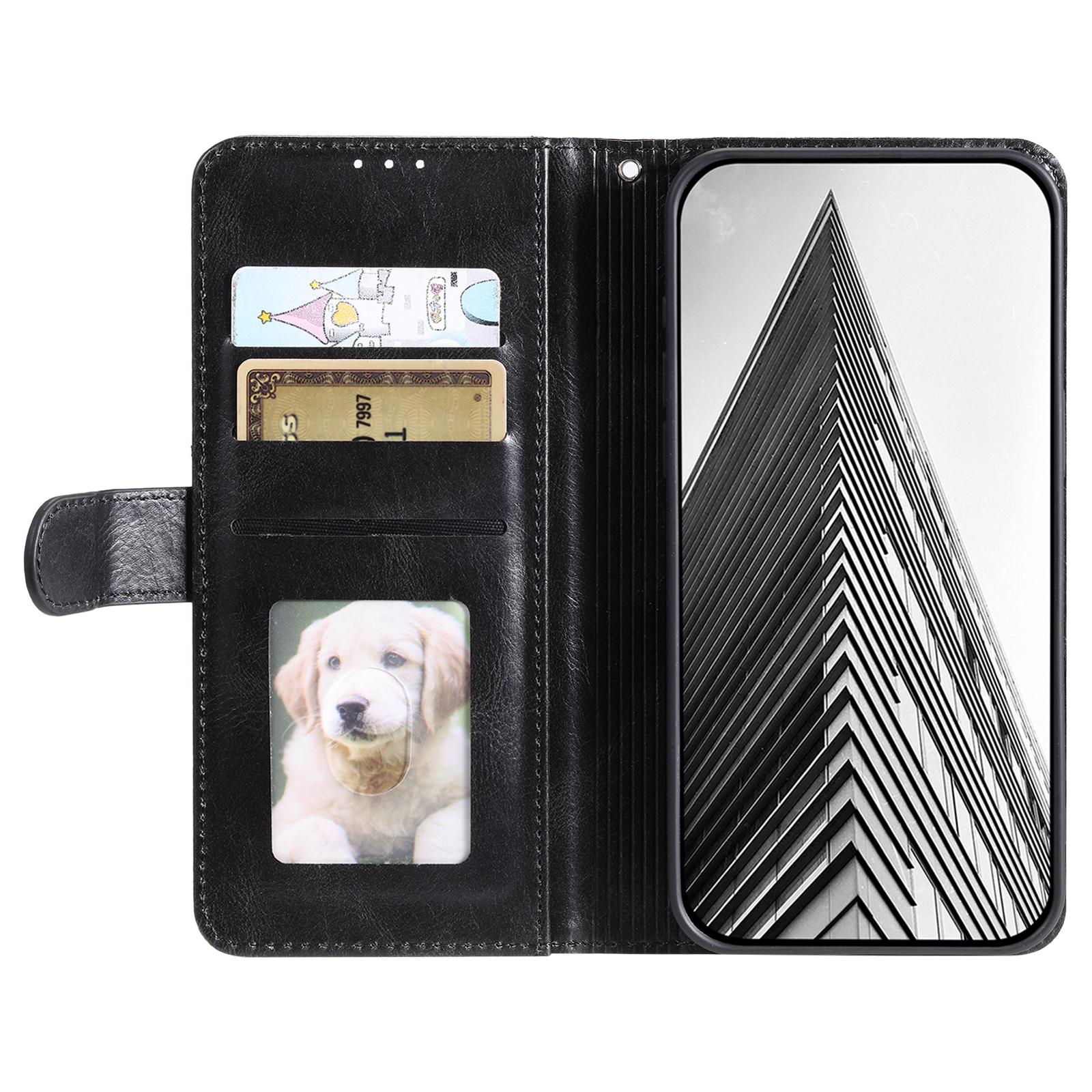 

For Motorola Edge 60 Pro 5G Case 6 Card Slots PU Leather Anti-Fall Phone Cover with Wrist Strap Wine Red