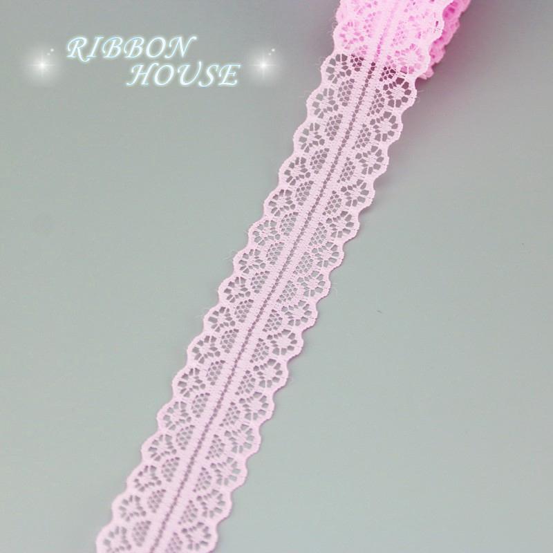 (10 ярдов/рулон) Розовая кружевная ткань Декоративная стропа Прекрасная подарочная упаковка Материал