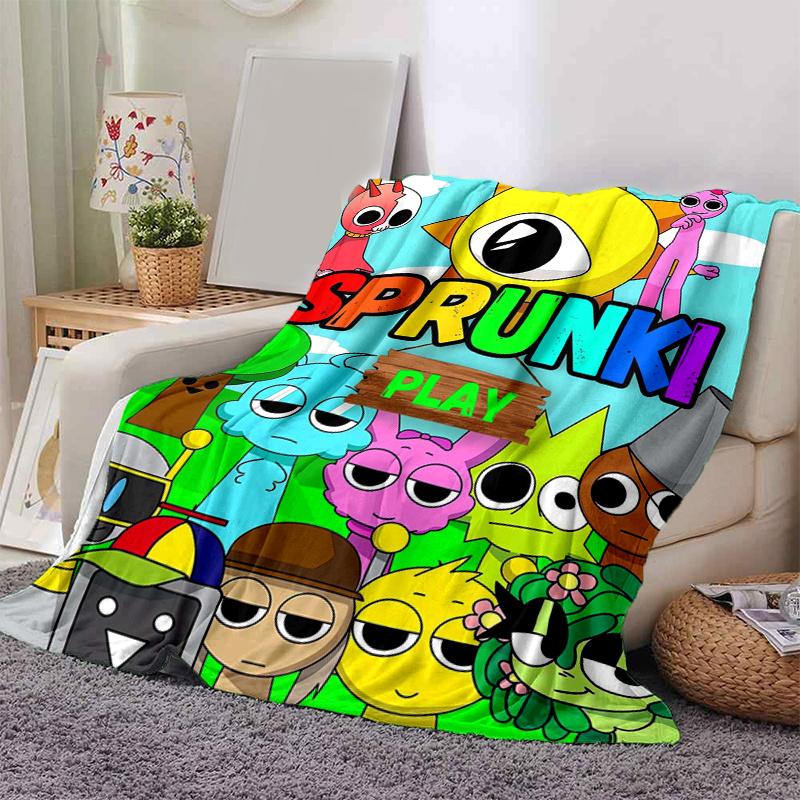 

1pc Incredibox Sprunki Blanket, Soft & Cozy Throw for Home Decor, Couch Cover .B058 80x120cm