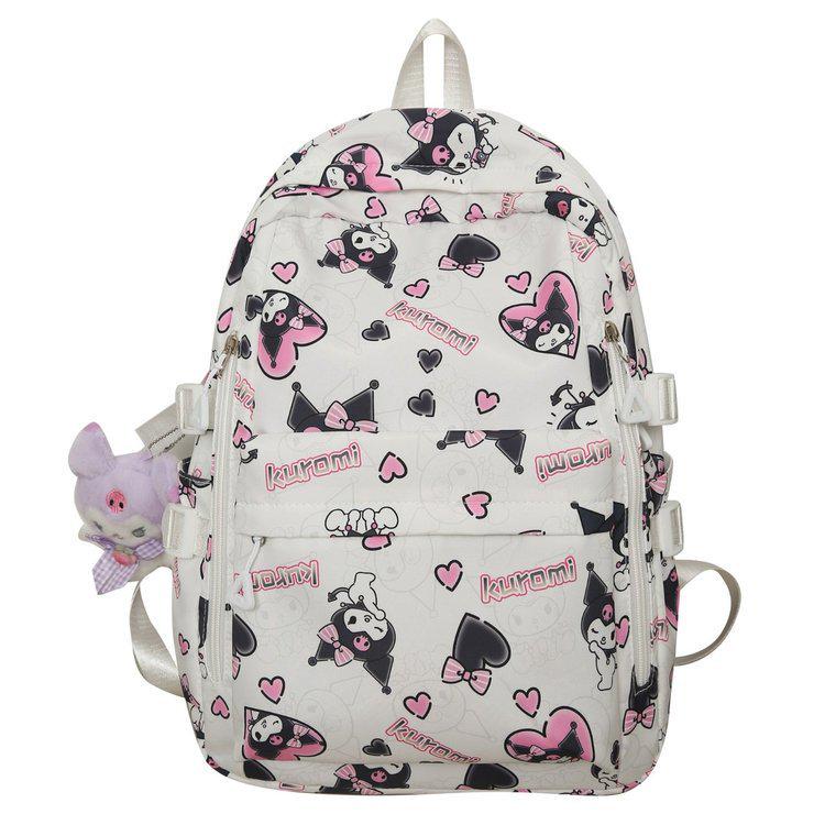 Hello Kitty Graffiti Backpack - Cute, Lightweight, Versatile, Large Capacity for Junior and High School Students