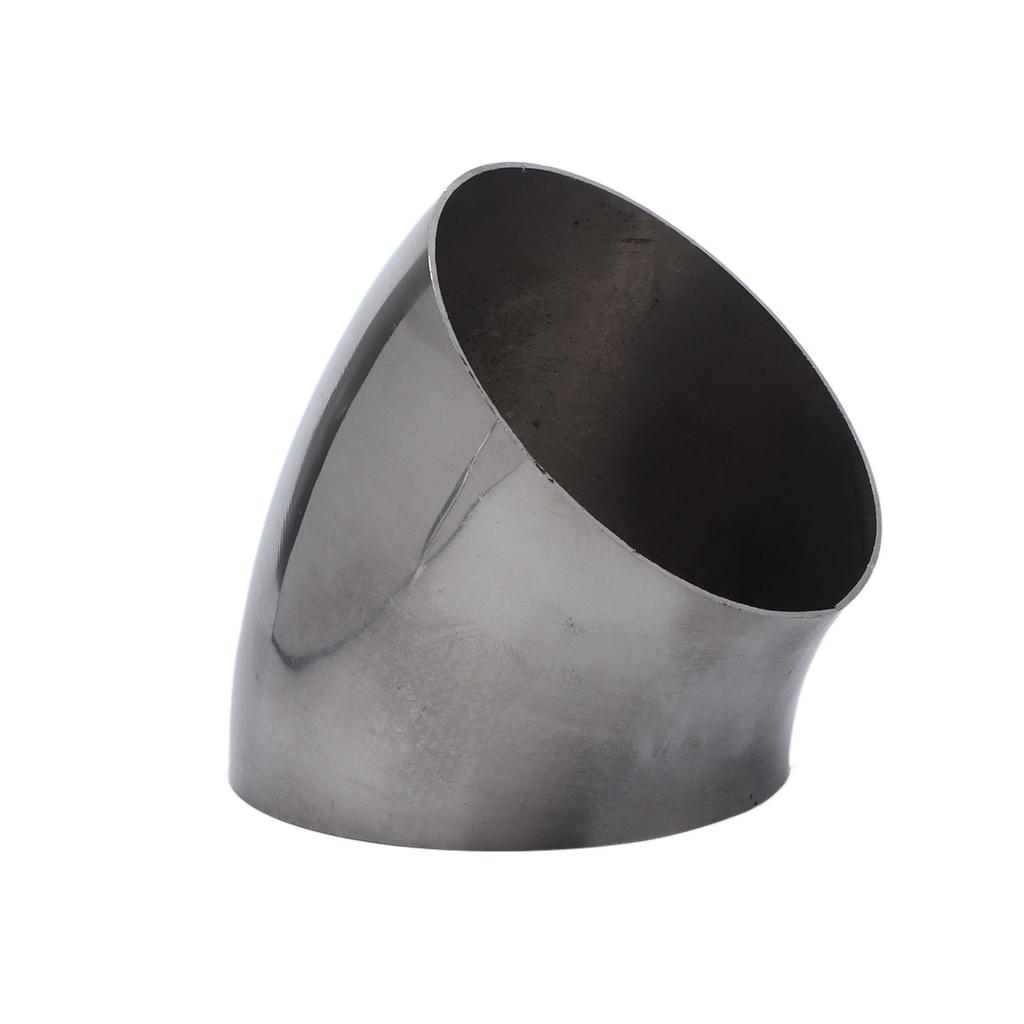 45 Degrees  Turbo Exhaust Bend Elbow Pipe Exhaust Downpipe Corrosion Resistant 304 Stainless Steel