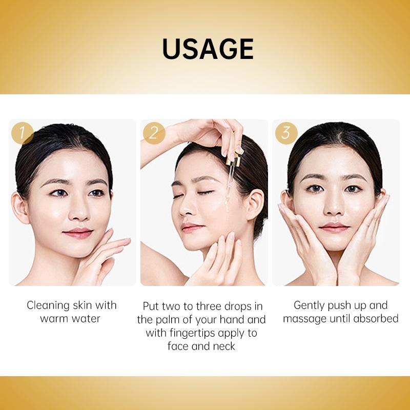 AUQUEST Niacinamide Serum Hyaluronic Acid for Face 24K Gold Essence Whitening Anti-Aging Collagen Facial Serum Skin Care Products