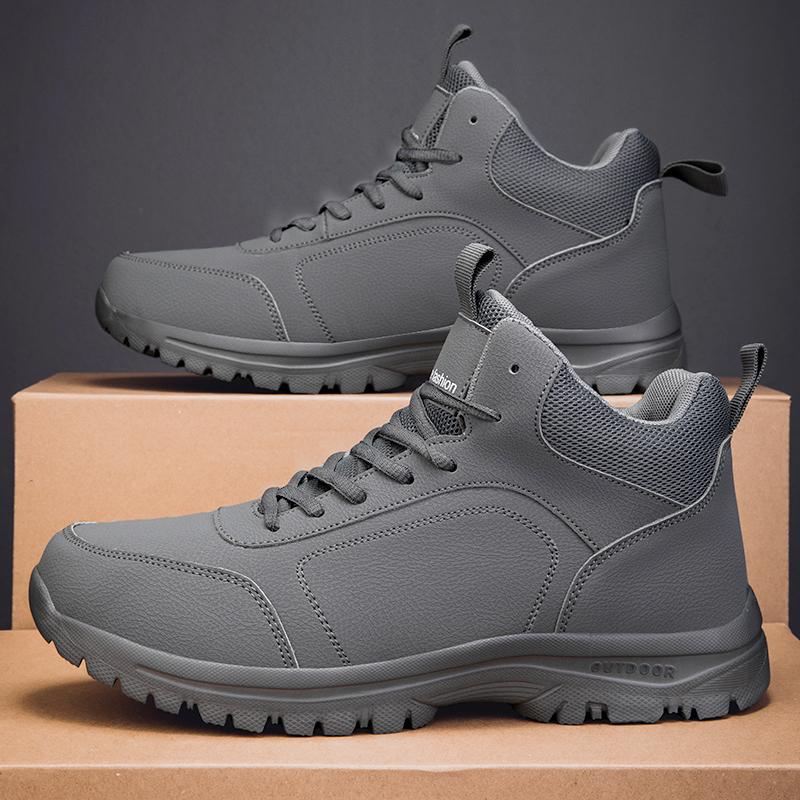 Waterproof Anti Slip Hiking Boots Men Winter Thermal Mountain Boots Waterproof Extreme Traction Outdoor Ankle High Shoes