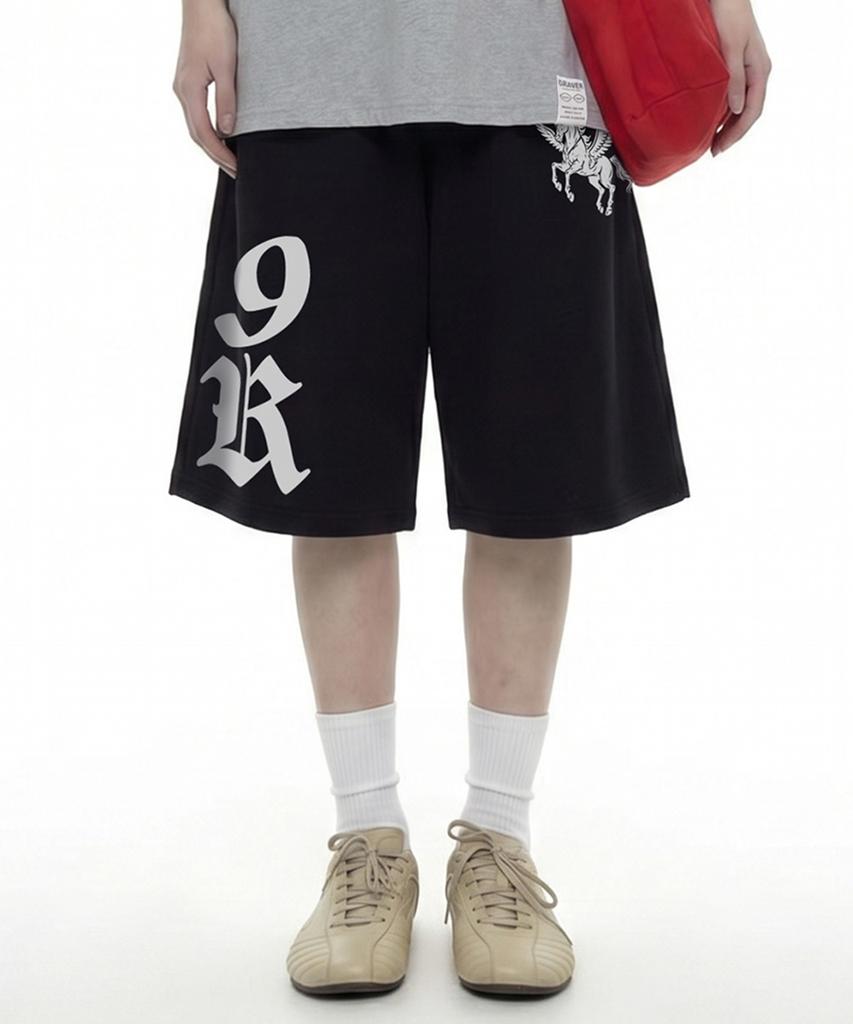 GRAVER [Unisex] Horse 9R Bermuda Shorts_3Color