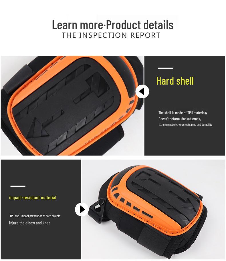 Anti-Slip Hard Shell Silicone Knee Pads for Work and Tile Setting – Wear-Resistant, Anti-Collision Protective Gear