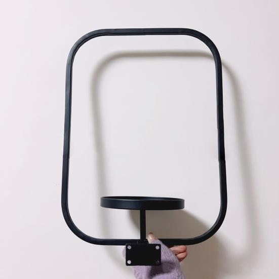 Metal Frame Plant Holder Wall Mounted Iron Frame Plant Holder Potted Plants Frame