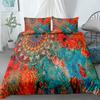 Czarny Mandala Boho Zestaw Poszwy na Kołdrę King Queen Double Full Twin Single Size Zestaw Pościeli