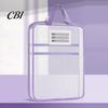 Clear Mesh Pouches Transparent Nylon Document Bag, Portable Lightweight File Organizer with Zipper Travel Holders And Strap, Large Capacity Holder for
