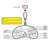 Controller MD Compatible Mega Drive Accessories 16-bit (for MD/MD Machines) -