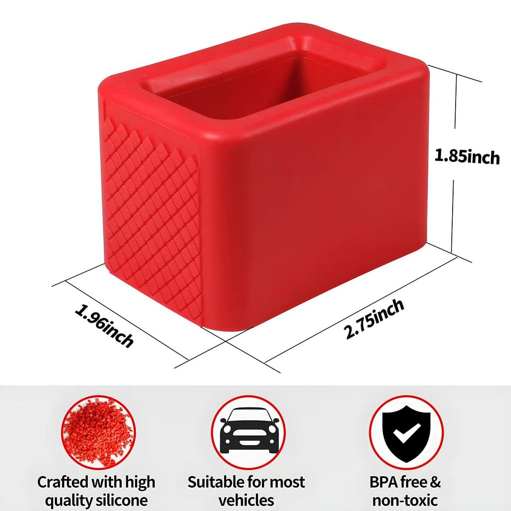 BELOMI 2 Pack Seat Belt Buckle Holder Easy Access Backseat Buckle Silicone Seat Belt