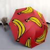 1pc Banana Pattern Folding Umbrella , 8 Ribs Casual Durable Lightweight Portable Travelling Umbrella For Men & Women yy250728079