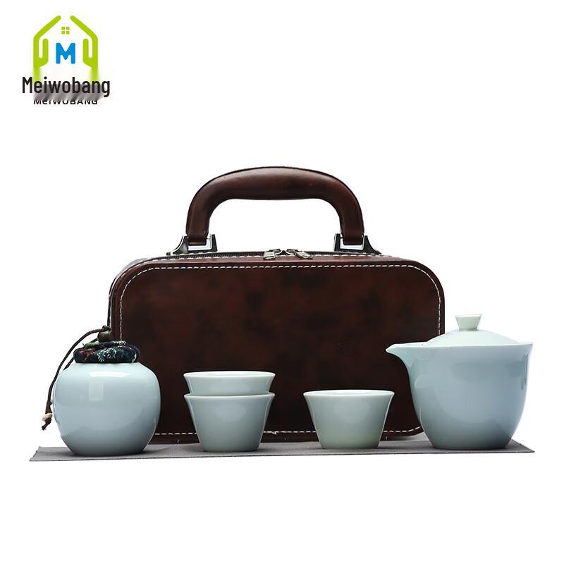 

MeiWoBang Shadow Blue Ceramic Quick Cup Tea Set