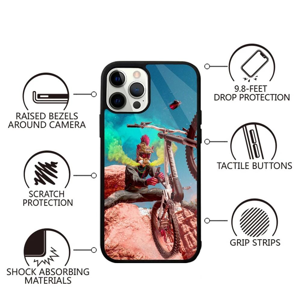 Amazing Mountain Bike Bicycle Phone Case For iPhone 15,14,13,12,11,Plus,Pro,Max Mini Magsafe Magnetic Wireless Charging