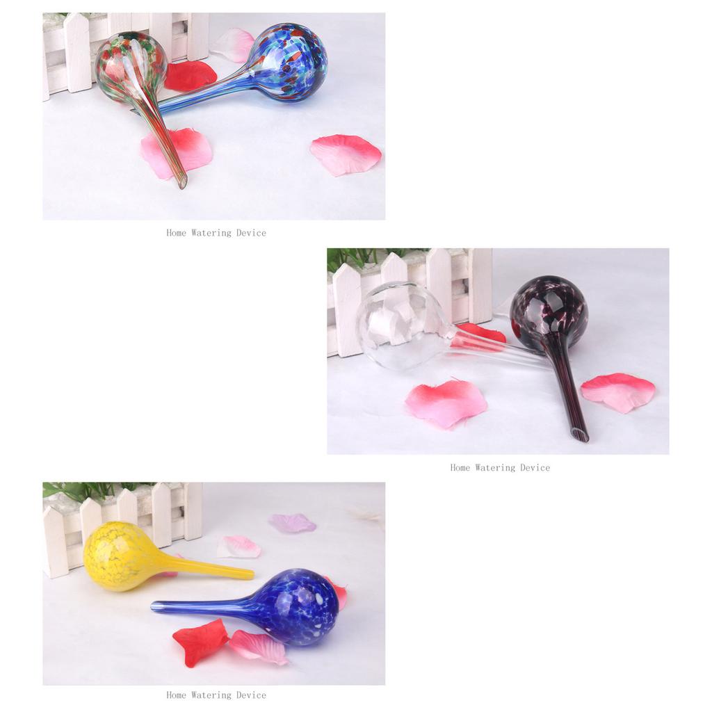 6pcs Automatic Plant Watering Globes Multicolor Glass Self Watering Bulbs for Indoor Outdoor Plants