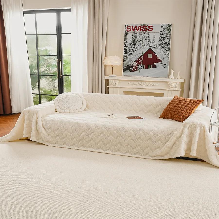 

Стиль Подушка для дивана Продвинутый Сенсорный Нескользящий Чехол для дивана Ткань Осень и Зима Полотенце для дивана в гостиную Чехол для дивана 180X130