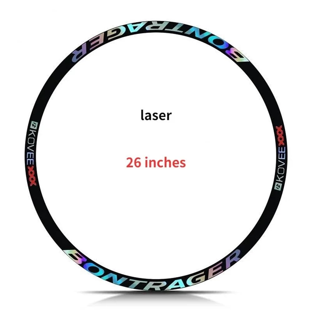 26" 27.5" 29" Samolepka na ráfek kola MTB Silniční kolo Nálepka na kolo Vodotěsná Samolepka na kolo Cyklistické doplňky Dekorace (Jasně stříbrná 27.5)