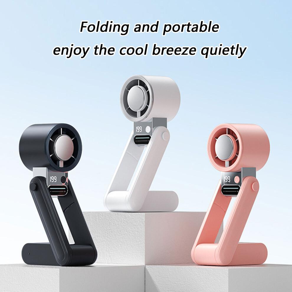 Portable Handheld Fan 199 Speed Mini Cooling Desk Fan Quiet Handheld Fan White