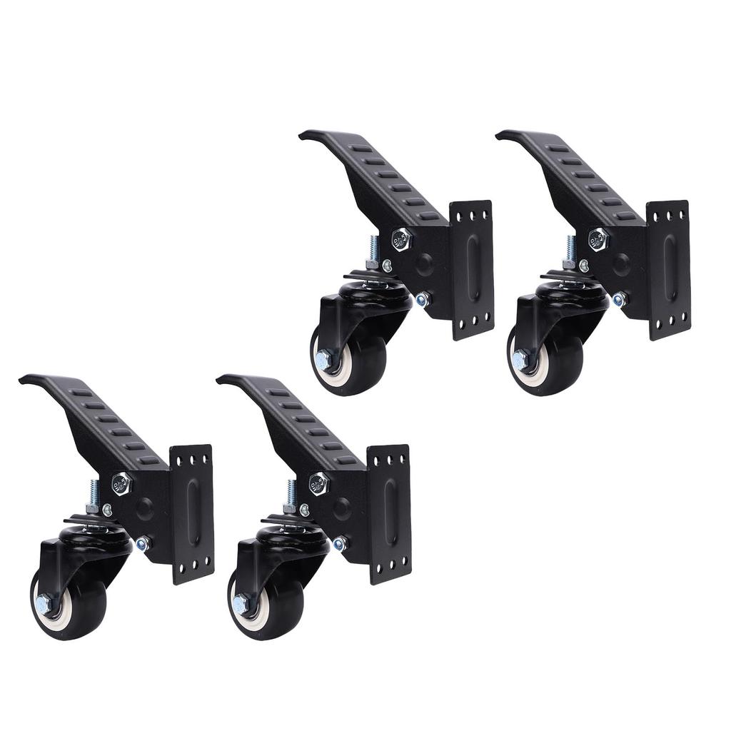 Workbench Casters Kit 900 Lbs Capacity Retractable Casters with Lifting Lowering Function for Bench Table Cabinet