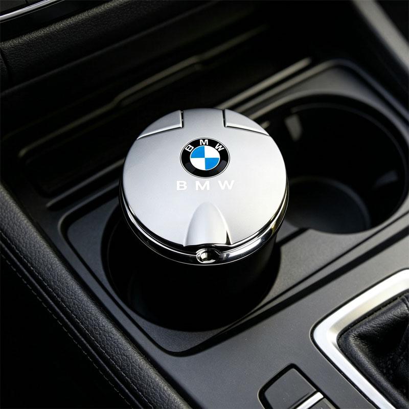 Car Ashtray Creative Personality with Lid LED Light Ashtray For BMW e46 e90 e60 f30 f10 e39 f20 e36 g20 g30 e87 e92 Accessories