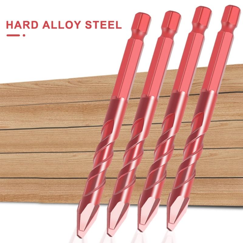 2/3/4/5Pcs Tile Bit Spades Drill Bit Set High Hardness Eccentric Drill Crooked Tip Eccentric Drill Bit Tilted Eccentric