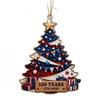 Patriotic Theme Acrylic Christmas Ornaments for the 250th U.S. Anniversary