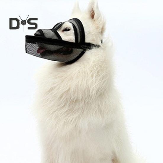Breathable Mesh Dog Muzzle Anti Bark Pet Mouth Cover Prevent Biting Chewing Dog Training Muzzle for Walking Grooming