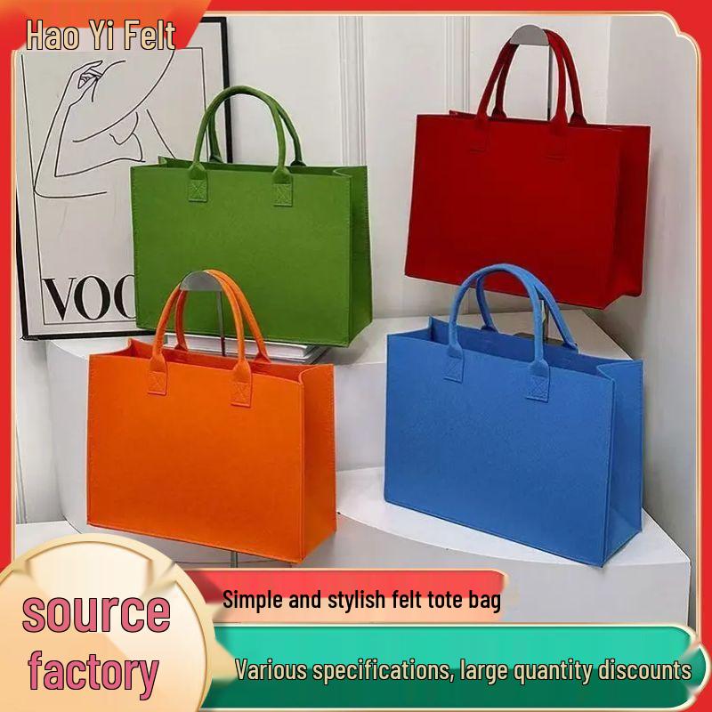 Módní plstěná taška na dojíždění s velkou kapacitou